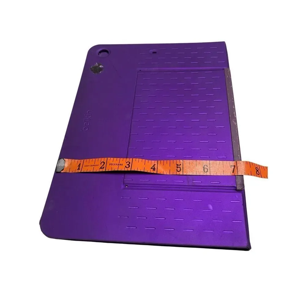 Belkin F5L152 Slim Style Keyboard Case Purple White Untested For Parts